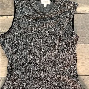 Sleeveless turtleneck crew dress